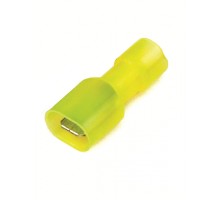 Наконечник изол. вилка 2.5-6кв.мм отв. d6.3х0.8мм жел. (уп.50шт) DKC 2C22TP