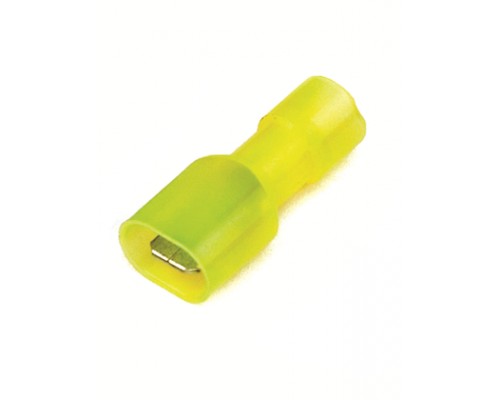 Наконечник изол. вилка 2.5-6кв.мм отв. d6.3х0.8мм жел. (уп.50шт) DKC 2C22TP