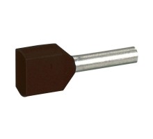 Наконечник кабельный изолир. двойн. Starfix 2х1.5кв.мм черн. Leg 037689