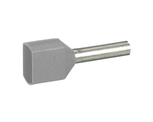 Наконечник кабельный изолир. двойн. Starfix 2х2.5кв.мм сер. Leg 037690