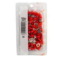 Наконечник кольц. изол. 0.25-1.5кв.мм отв. d6.2мм кр. (уп.100шт) DKC 2A6P