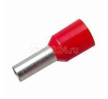 Наконечник штыревой втулочный изолир. (НШВИ F-12мм) 10кв.мм (СЕ100012red) красн. REXANT 08-0831