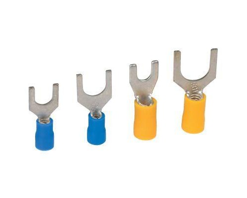Наконечник вилочный изолированный 1.5-2.5кв.мм А=3.5мм син. (уп.100шт) DKC 2B135LP