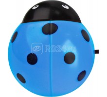 Ночник светодиодный NLA 07-BB Жучок 230В син. с выкл. IN HOME 4690612029092