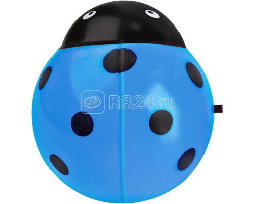 Ночник светодиодный NLA 07-BB Жучок 230В син. с выкл. IN HOME 4690612029092