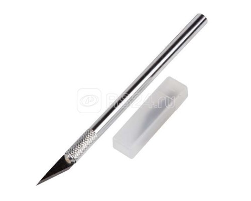 Нож с перовым лезвием (5 запасных лезвий) REXANT 12-4910