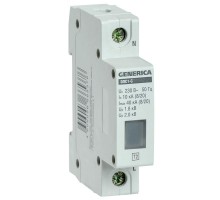 Ограничитель перенапряжения ОПС1-C 1Р 10/40кА 230В GENERICA ИЭК MOP20-1-C-G