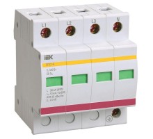 Ограничитель перенапряжения ОПС1-D 4P ИЭК MOP20-4-D