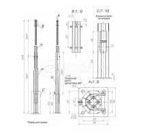 Опора ОГКс-12.0(К280-200-4х30) оцинк.+порошк. окраска Пересвет 00-003051