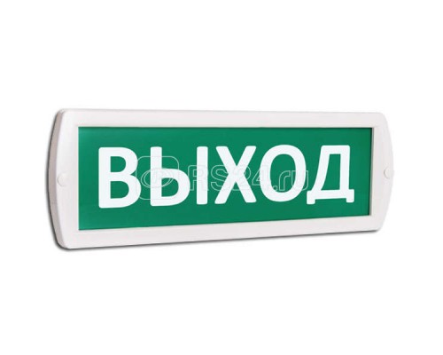 Оповещатель охранно-пожарный световой (табло) Топаз 220-РИП (аккумулятор) Выход (зел. фон) SLT 10236