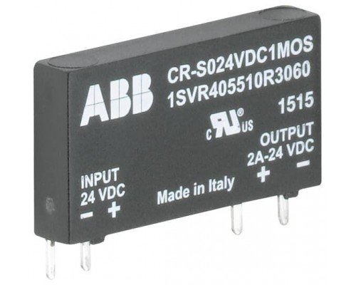 Оптопара втычная CR-S024VDC1TRI (вход: 24В DC выход: 2A 240В AC) для реле серии CR-S ABB 1SVR405510R3070