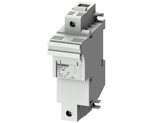 Основание плавкой вставки для цилиндр. вставок 22х58мм 100А 1п SIEMENS 3NW7212