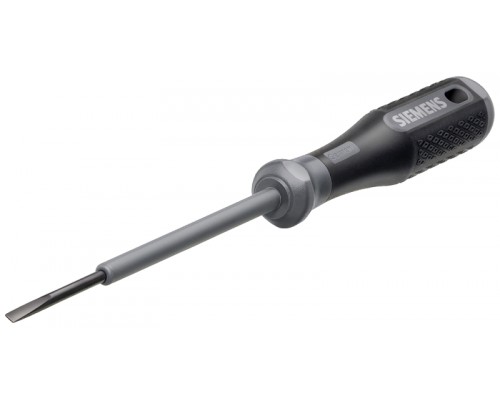 Отвертка SIRIUS с частичной изоляцией размеры 3.0х0.5х100 для операций пружинными зажимами титаново-серая Siemens 3RA29081A