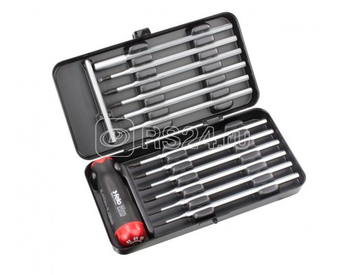 Отвертка серия Nm 3.0-5.4 с набором насадок (уп.12шт) в кейсе Felo 10099316