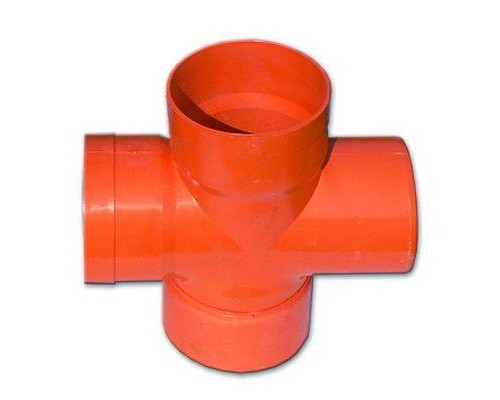 Ответвитель X-образ. для гофр. двустен. труб 90град. d140 DKC 022140