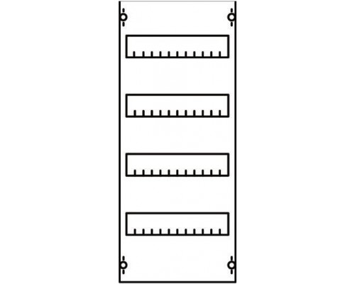 Панель для установки модулей 1ряд/4рейки ABB 1V0A