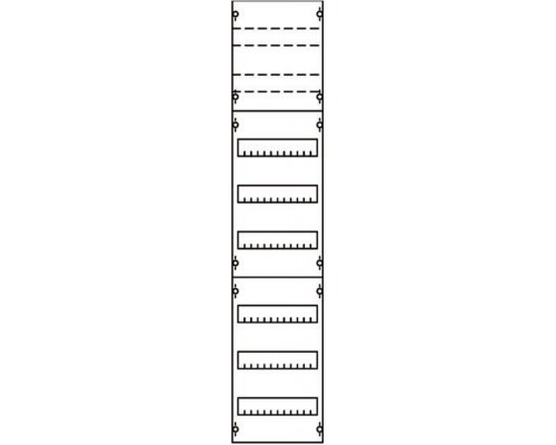 Панель для установки модулей 1ряд/6реек ABB 1V23KA
