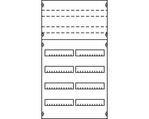 Панель для установки модулей 2ряд/6реек ABB 2V2KA