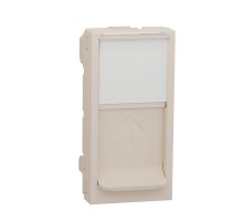 Панель лицевая 1-мод. UNICA MODULAR одиночная RJ45 без коннектора беж. SchE NU941044