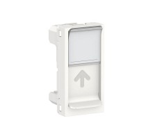 Панель лицевая 1-мод. UNICA MODULAR одиночная RJ45 без коннектора бел. SchE NU941018