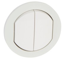 Панель лицевая Celiane для 2-кл. перекл. на 2 напр. IP44 бел. Leg 067802