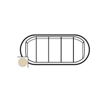 Панель лицевая Celiane для выкл. 5-кл. сл. кость Leg 066203