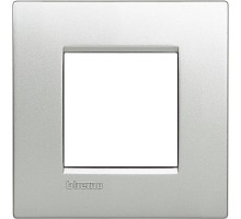 Панель лицевая LL 2мод. алюм. Leg BTC LNE4802TE
