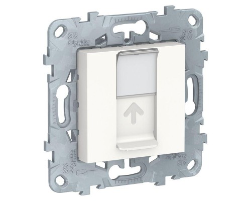 Панель лицевая UNICA NEW RJ45 KEYSTONE/SYSTIMAX бел. SchE NU546118