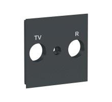 Панель лицевая UNICA NEW TV/FM розетки антрацит SchE NU944054