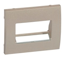 Панель лицевая для RJ11 RJ45 Galea Life титан Leg 771475