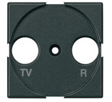Панель лицевая для роз. TV/FM + SAT Axolute антрацит Leg BTC HS4212