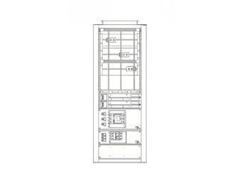 Панель нижняя с вент. отверст. для 4/..RG6 ABB RB461L