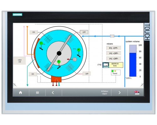 Панель оператора SIPLUS HMI TP2200 Comfort для тяж. усл. прим. со стойк. покр. Siemens 6AG11240XC024AX1