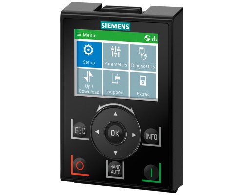 Панель оператора интеллектуальная SINAMICS G IOP-2 для SINAMICS G120 G120P G110M G110D G120D G120C ET 200PRO FC-2. русс. яз. Siemens 6SL32550AA004JA2