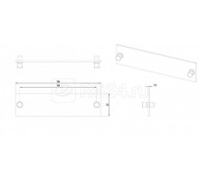 Панель-заглушка FO-FRM-W120H32-BL-BK для FO-19BX черн. Hyperline 53565