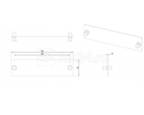 Панель-заглушка FO-FRM-W120H32-BL-BK для FO-19BX черн. Hyperline 53565
