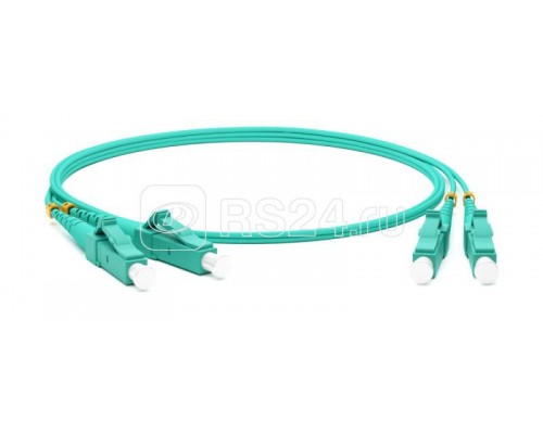 Патч-корд FC-D2-503-LC/PR-LC/PR-H-25M-LSZH-AQ волоконно-оптический (шнур) MM50/125(OM3) LC-LC duplex 10G/40G LSZH 25м Hyperline 42839
