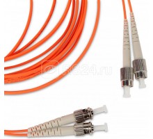 Патч-корд FC-D2-50-FC/PR-ST/PR-H-15M-LSZH-OR волоконно-оптический (шнур) MM50/125 ST-FC 2мм duplex LSZH 15м Hyperline 247609