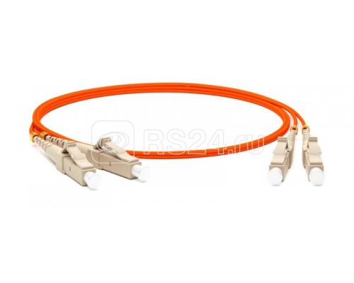 Патч-корд FC-D2-50-LC/PR-LC/PR-H-3M-LSZH-OR волоконно-оптический (шнур) MM 50/125 LC-LC 2мм duplex LSZH 3м Hyperline 27865