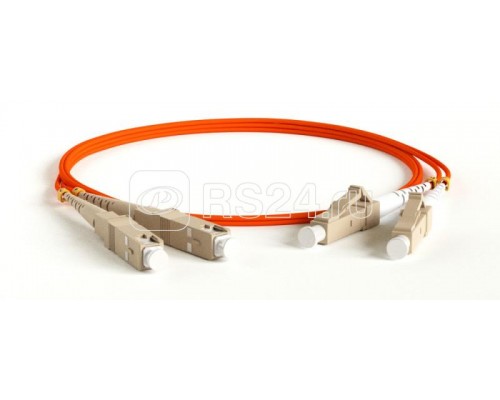 Патч-корд FC-D2-50-LC/PR-SC/PR-H-1M-LSZH-OR (FC-50-LC-SC-PC-1M) волоконно-оптический (шнур) MM 50/125 LC-SC duplex LSZH 1м Hyperline 28384
