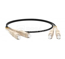 Патч-корд FC-D2-50-SC/PR-SC/PR-H-25M-LSZH-BK волоконно-оптический (шнур) MM50/125 SC-SC 2мм duplex LSZH 25 м черн. Hyperline 243683