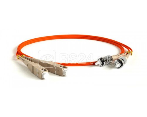 Патч-корд FC-D2-50-SC/PR-ST/PR-H-5M-LSZH-OR волоконно-оптический (шнур) MM 50/125 ST-SC duplex LSZH 5м оранж. Hyperline 239444