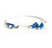 Патч-корд FC-D2-9A1-FC/UR-LC/UR-H-1M-LSZH-WH волоконно-оптический (шнур) SM 9/125 (G657) FC/UPC-LC/UPC duplex LSZH 1м Hyperline 39370