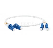 Патч-корд FC-D2-9A1-LC/UR-LC/UR-H-2M-LSZH-WH волоконно-оптический (шнур) SM 9/125 (G657) LC/UPC-LC/UPC duplex LSZH 2м Hyperline 39301