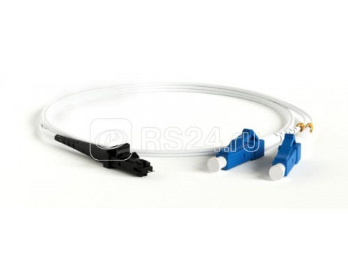 Патч-корд FC-D2-9A1-LC/UR-MTRJM/UR-H-5M-LSZH-WH волоконно-оптический (шнур) SM 9/125 (G657) LC-MTRJ(папа) duplex LSZH 5м Hyperline 39408