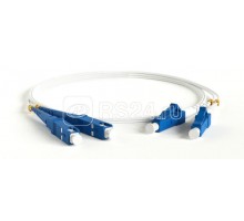 Патч-корд FC-D2-9A1-LC/UR-SC/UR-H-3M-LSZH-WH волоконно-оптический (шнур) SM 9/125 (G657) LC/UPC-SC/UPC duplex LSZH 3м Hyperline 39438