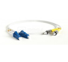 Патч-корд FC-D2-9A1-LC/UR-ST/UR-H-3M-LSZH-WH волоконно-оптический (шнур) SM 9/125 (G657) ST/UPC-LC/UPC duplex LSZH 3м Hyperline 39337
