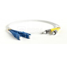 Патч-корд FC-D2-9A1-SC/UR-ST/UR-H-5M-LSZH-WH волоконно-оптический (шнур) SM 9/125 (G657) ST/UPC-SC/UPC 2мм duplex LSZH 5м Hyperline 238608