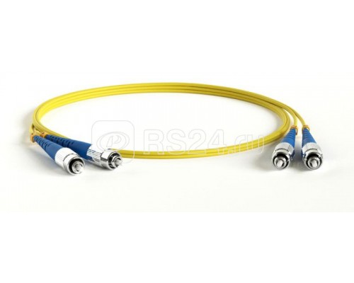 Патч-корд FC-D2-9-FC/UR-FC/UR-H-2M-LSZH-YL волоконно-оптический(шнур) SM 9/125 (OS2) FC/UPC-FC/UPC 2мм duplex LSZH 2м Hyperline 238580