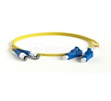 Патч-корд FC-D2-9-FC/UR-LC/UR-H-1M-LSZH-YL волоконно-оптический (шнур) SM 9/125 (OS2) FC/UPC-LC/UPC Hyperline 28182